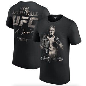 NWT Men's UFC Tom Aspinal Heavyweight Champ T Shirt L MSRP $34.99 Black